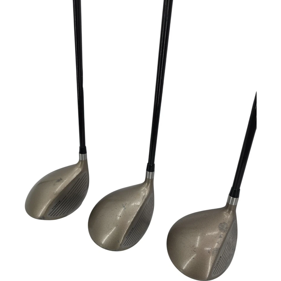 Tommy Armour 845S Titanium Driver 3 And 5 Fairway Woods Golf Club Bundle Mens RH - Image 3 of 4