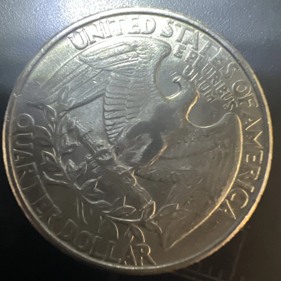 Cuarto de cuarto P Washington 1993 con borde de cobre liso Dd Ddo Foto 4 de 4