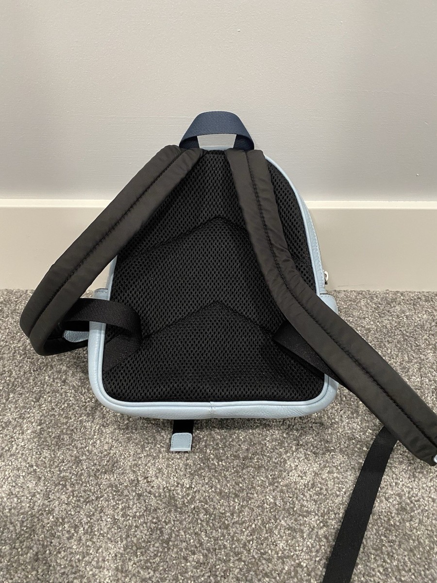 Coach Mini Court Backpack C8603 Pebbled Powder Blue Leather NWOT Coach Mini Court Backpack In Signature Canvas | Brixton Baker main image 4