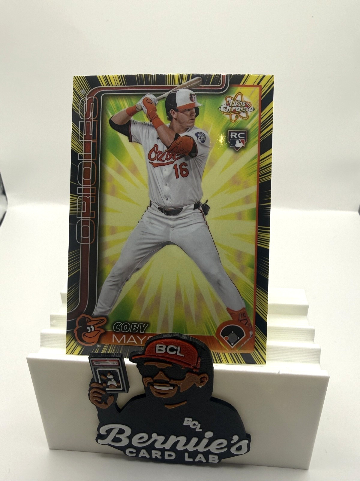 2025 Topps Chrome Coby Mayo Radiating Rookie SSP Case Hit RR-1 RC Orioles