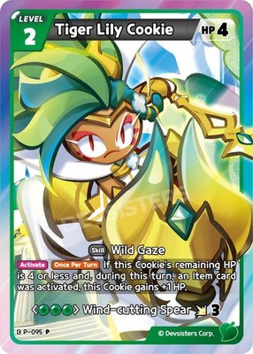 Tiger Lily Cookie Foil [P - P-095] NM CookieRun Braverse TCG