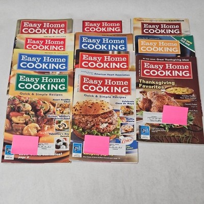 Easy Home Cooking Mini Magazine Lot of 11 