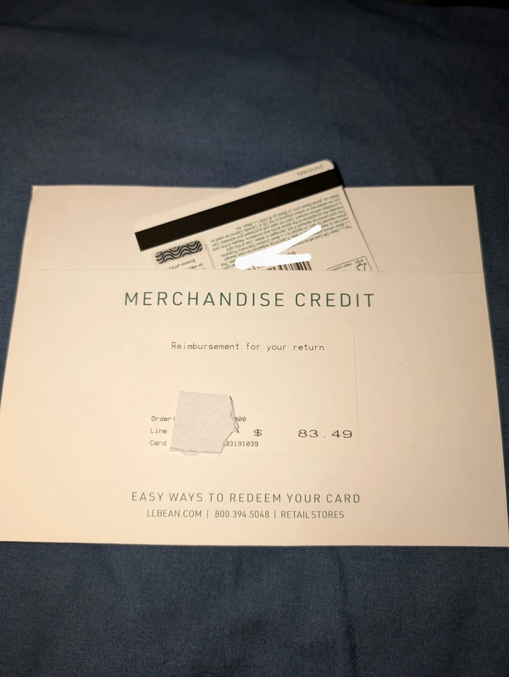 NEW LL Bean LLBean Gift Card $83.49 Value - Image 2 of 2