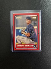 2025 Onyx Vintage Baseball - Garrett Baumann Red Border /15 - Braves Prospect