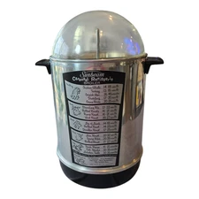 TESTED! Vintage 1960s Sunbeam Carousel Rotisserie Broiler Cooker w/ Glass Dome