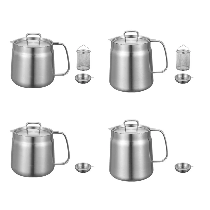 Practical Kitchen Feature Detachable Meshes Basket 1.5/2L Storage Pot