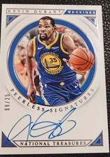 Panini National Treasures Peerless Signatures /25 Kevin Durant #PS-KDR Warriors