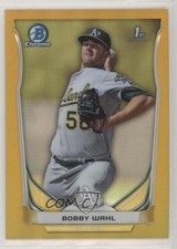 2014 Bowman Chrome Prospects Gold Refractor 19/50 Bobby Wahl #BCP79 0c6