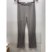 Urban Outfitters Houndstooth Flare Pants Brown Black Small Elastic Waist Slim