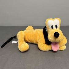Walt Disney Store Pluto W/ Collar Laying Down Plush Stuffed Animal 16  