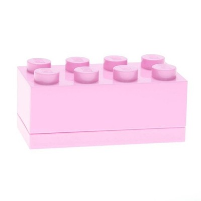 Lego Mini Box 8 Aufbewahrungssteine hellrosa