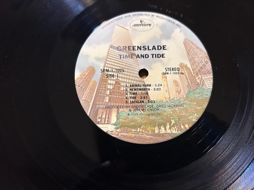 GREENSLADE "Time And Tide" orig Mercury 1025 1st press gatefold EX prog/psych - Image 3 of 3