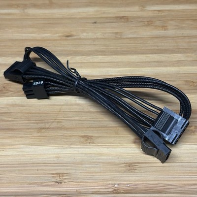 Genuine Seasonic Modular PSU Cable to 3x 4-Pin Molex Peripheral Power New