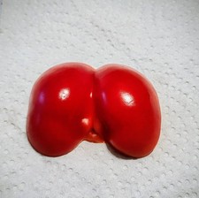 Red Unusually Shaped Object Collectible Buttocks-Like Novelty