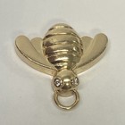 Vintage BOCK Solid 14K Yellow Gold Diamond Bee Pendant 3.7 Grams — photo 9
