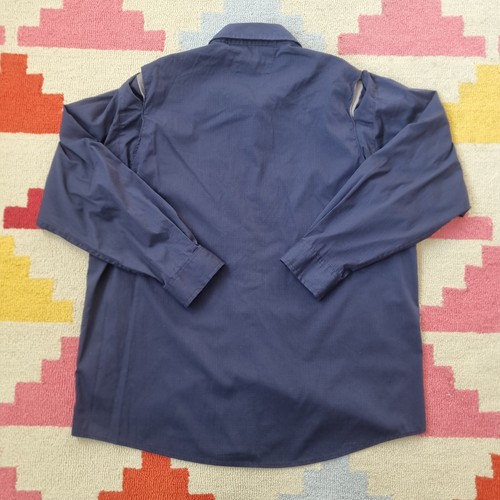 Carhartt Shirt Long Sleeve Workwear Vintage Mens Workwear - XXL Blue - Picture 6 of 8