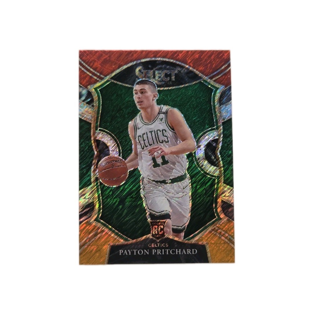 2020-21 Panini Select - Concourse Payton Pritchard #86 Red White Orange Shimmer