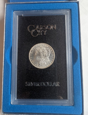 1883-CC GSA Hoard Morgan Silver Dollar w/ Original Box & COA - Blast White BU