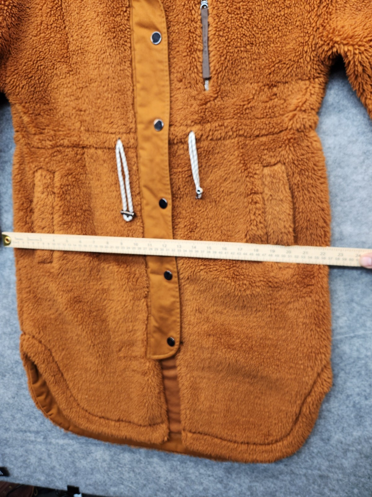 Varley Womens Sherpa Teddy Fleece Jones Coat Caramel Cafe Brown Size XX-Small image 8
