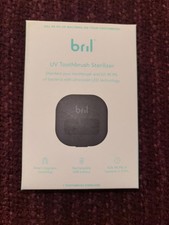 Bril UV Toothbrush Sterilizer Black Rechargeable Wall Mount Brand New in Box