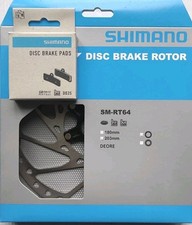 Shimano SM-RT64 L 203mm Centerlock Bremsscheibe innen +  D03S Resin Bremsbeläge