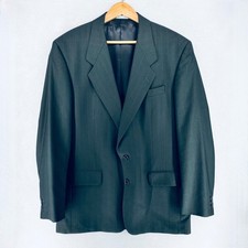 Vintage Yves Saint Laurent Blazer Mens 46R Gray Wool Sport Coat Jacket France