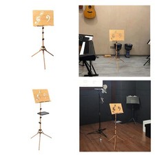 Soporte de música de madera para partituras estable portátil para reproductor de piano escenario