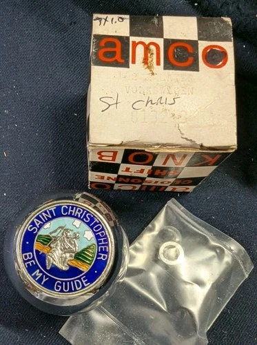 NOS AMCO VW ST. CHRISTOPHER SHIFT KNOB SHIFTER BALL #8132-3  7 x 1.0 EARLY BUG
