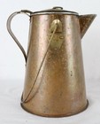 A  1890 “Cowboy”  Copper & Brass Kettle & 2 Copper Pans. — photo 4