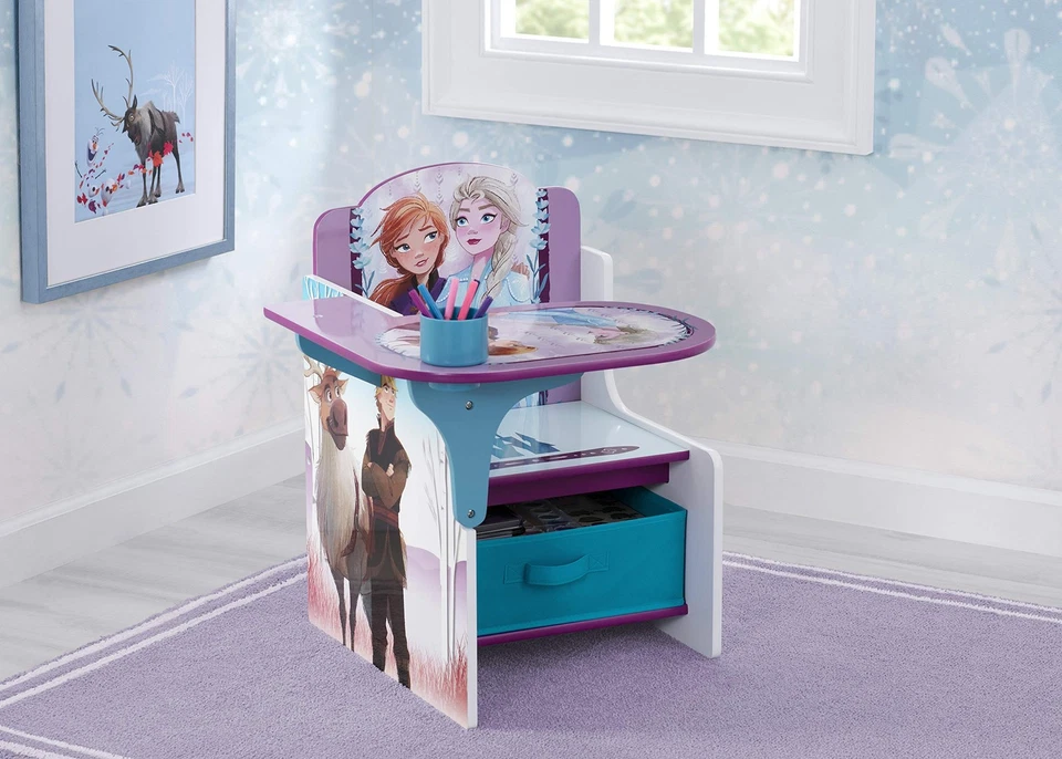 Delta Children Chair Desk with Storage Bin, Disney Frozen II - Image 2 of 4