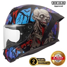 LS2 FF820 RAPID III ZOMBIE II ECE22.06 CASCO INTEGRALE MOTO TESCHIO ZOMBIE
