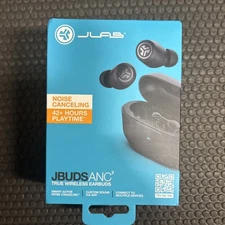 JLab JBuds ANC 3 True Wireless Earbuds with Smart Active Noise Canceling Black