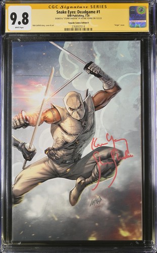 Snake Eyes: Deadgame #1 - CGC 9.8 SS - SIGNED BY KEONE YOUNG!!! - LTD 500