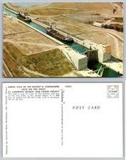 Dwight D Eisenhower Lock St Lawrence Seaway Postcard
