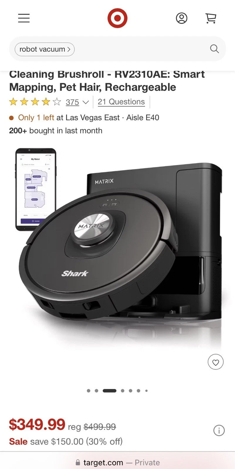 Shark Matrix Robot Vacuum