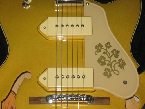 ES-295 ES295 Goldtop Cream & Floral Pickguard made for Epiphone Project NEW - Picture 2 of 4