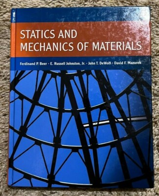 Statics and Mechanics of Materials Hardcover Ferdinand Pierre Bee