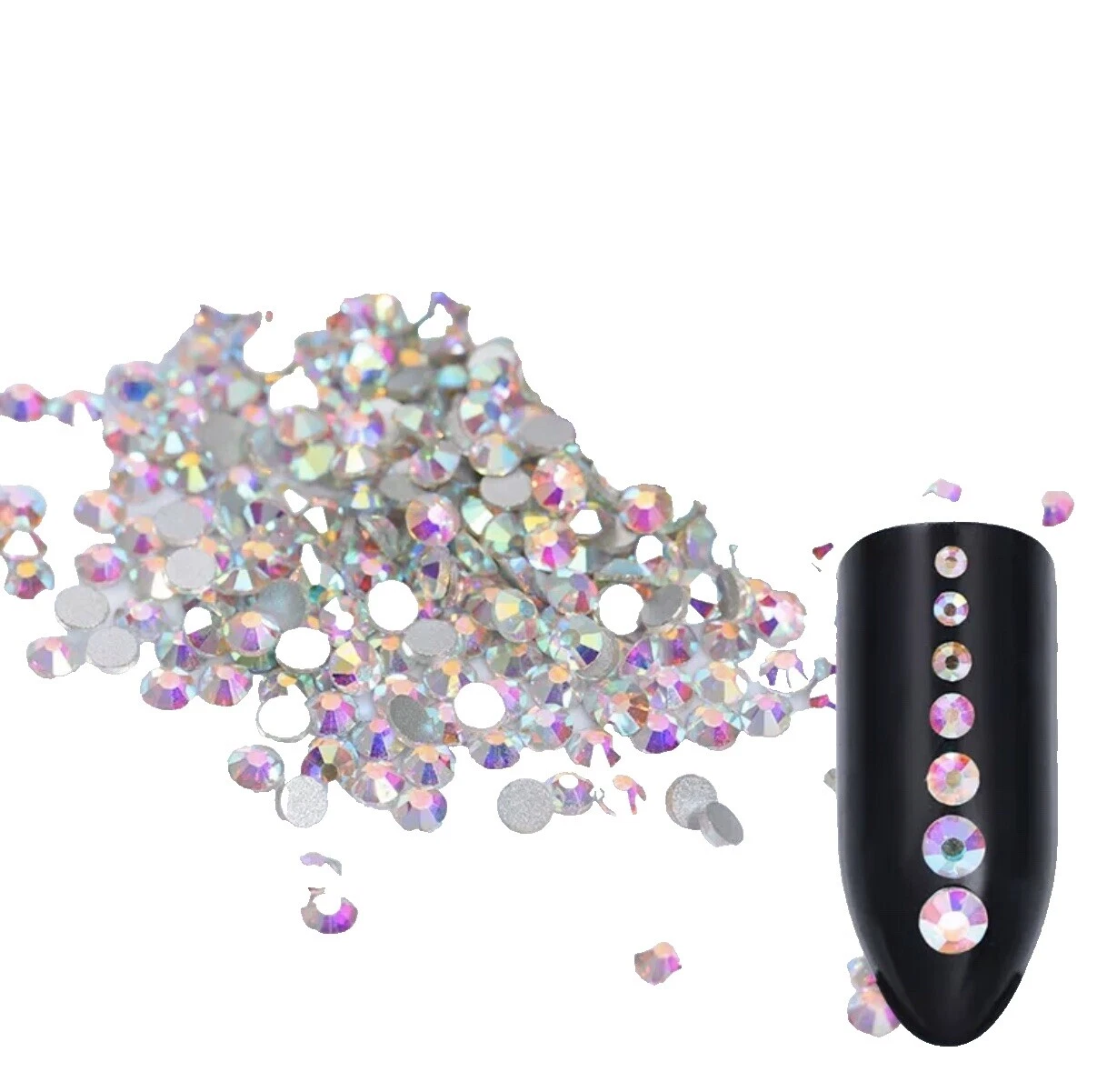 Herramientas para decorar uñas holográfico de Diamantes de Imitación