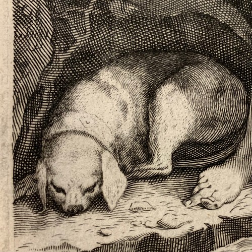 Old master engraving A. Sadeler Flemish ca. 1600 Mythology Nymph Syrinx Pan - Picture 6 of 6