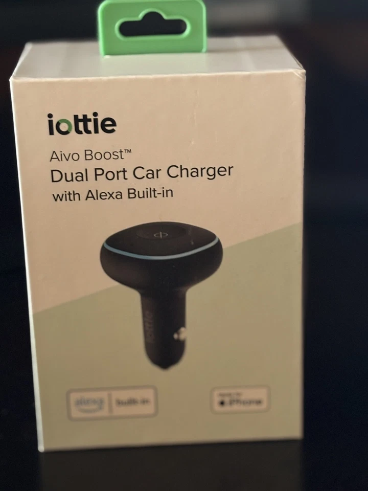 iOttie Aivo Boost Dual Port USB-A/USB-C Car Charger with Alexa Built-in-NIB! - Image 2 of 4
