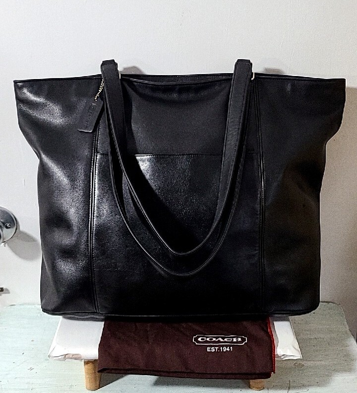 vintage coach old Black denim 黒 デニム Vintage coach denim bag - Gem