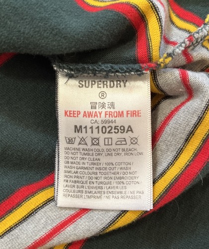 NEU Superdry Academy Polo Herren XL grün Tee T-Shirt kurzarm Bio-Baumwolle - Bild 11 von 13