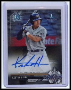 2017 Bowman Draft #CDA-KH Keston Hiura Chrome Draft Pick Autographs