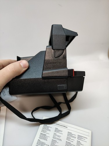 Vintage POLAROID One Step Instanr 600 Film Land Camera W/GE Flash Bar Con Box - Foto 18 di 18