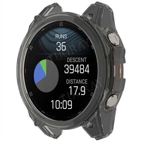 For Garmin Fenix 8 43/45/47mm TPU Bumper Protective Case Soft Smart Watch Cover - Picture 25 of 51