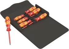 Wera 100 i/7 VDE Set 1 Kraftform Insulated Screwdriver Set 7 Piece 05136019001