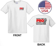 Edelbrock Drag Racing Men's White Size S to 3XL