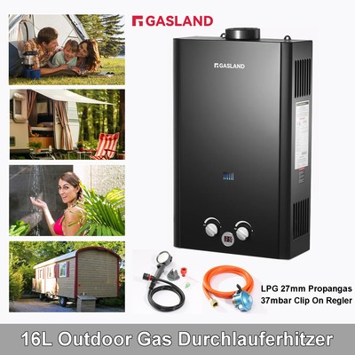 GASLAND GASDurchlauferhitzer Propan LPG Warmwasserbereiter Wasserspeicher Boiler