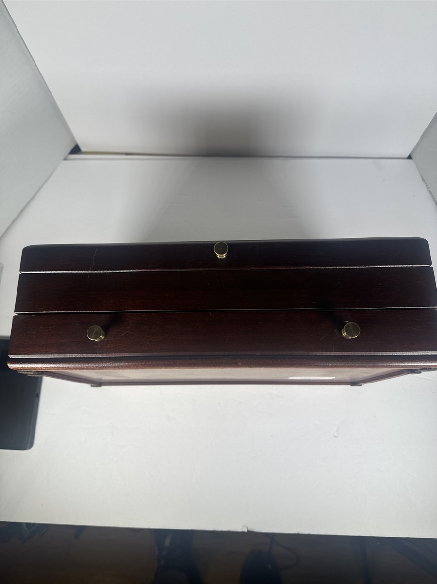 EUREKA MFG. CO./Reed&Barton Silversmiths Wood Jewelry Box EUREKA MFG. CO./Reed&Barton Silversmiths Wood Jewelry Box