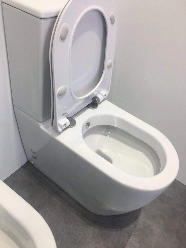 Franco Closed Couple Combined Bidet Toilet With Soft Close Seat - Image 4 of 4